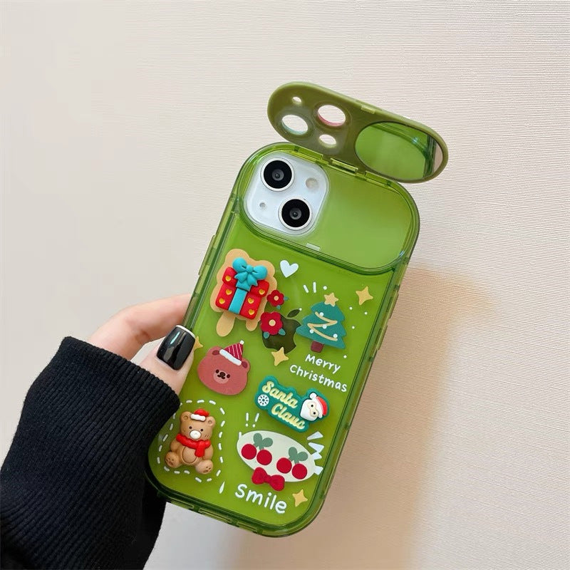 Julgran-ängel iPhone-skal med spegel