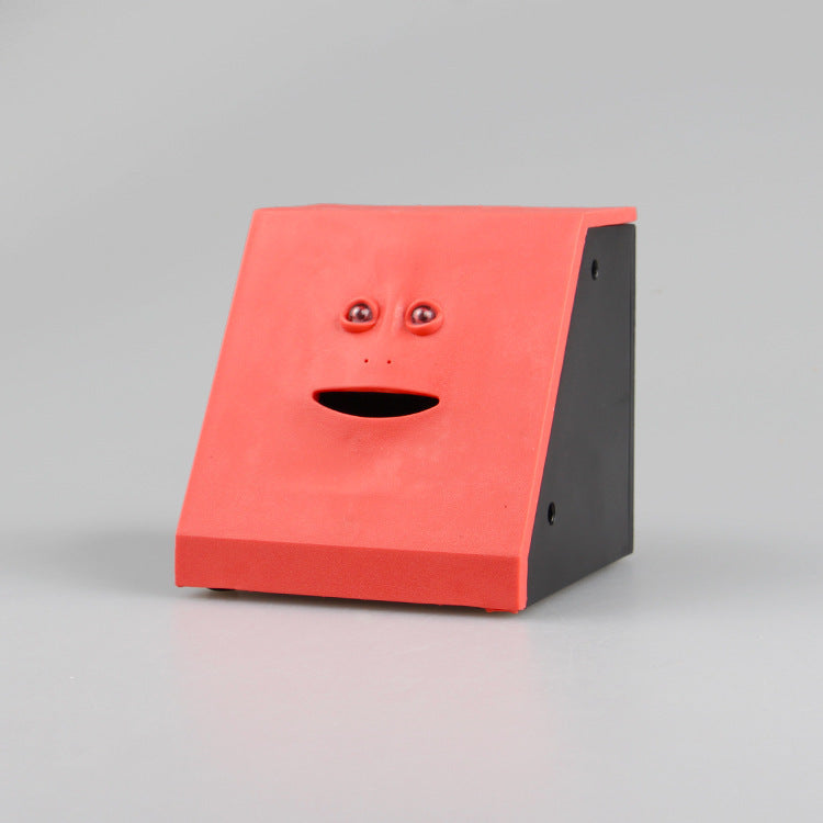 Electric funny face piggy bank