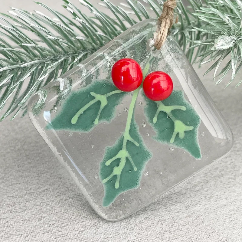 Smält glas julgran dekoration