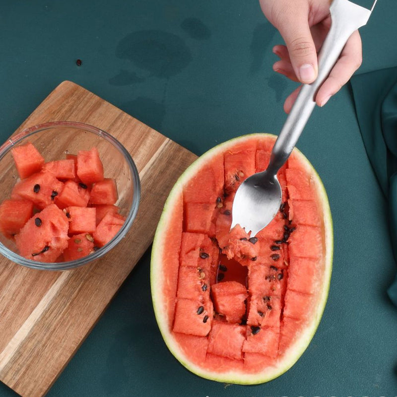 2 i 1 gaffel för att skära vattenmeloner