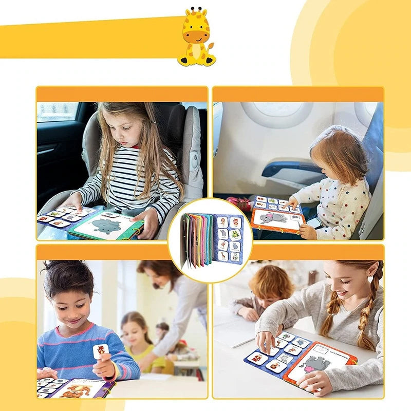 Upptagen bok för barn att utveckla inlärningsförmåga