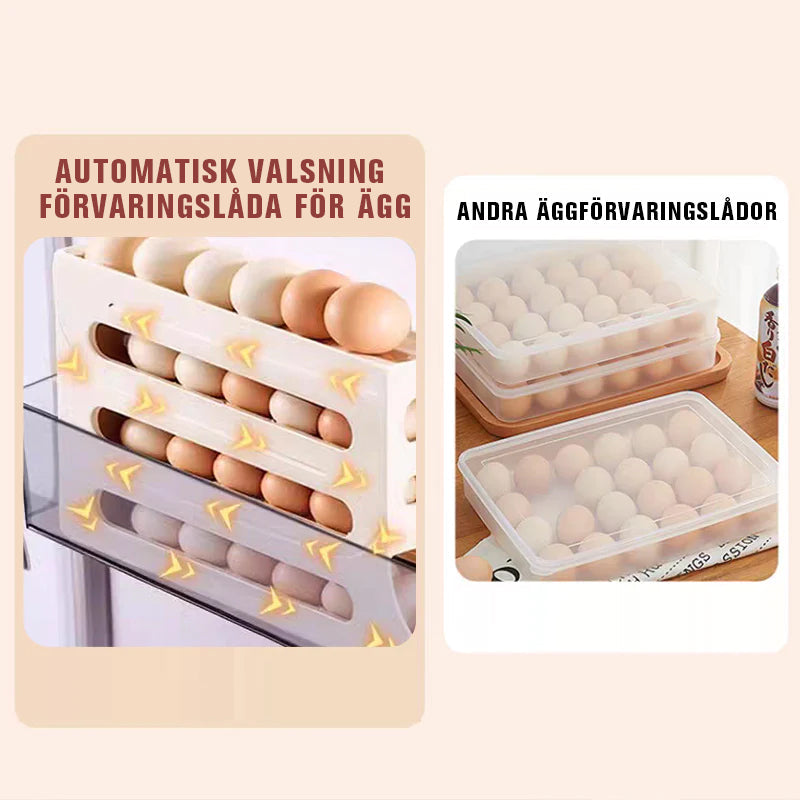 Förvaringshylla för ägg i fyra lager