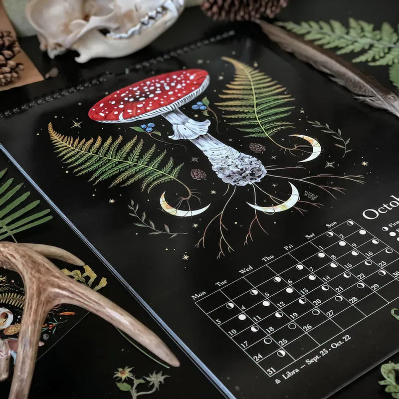 2024 Mörk skog Månkalendern