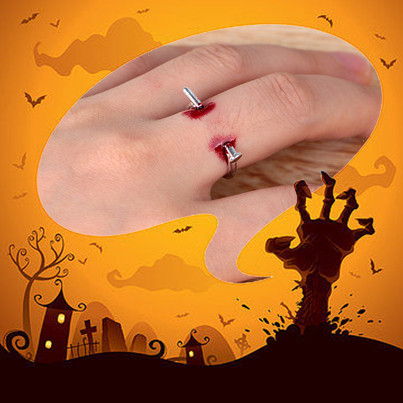 Galen Halloween-spik Justerbar Öppen Ring