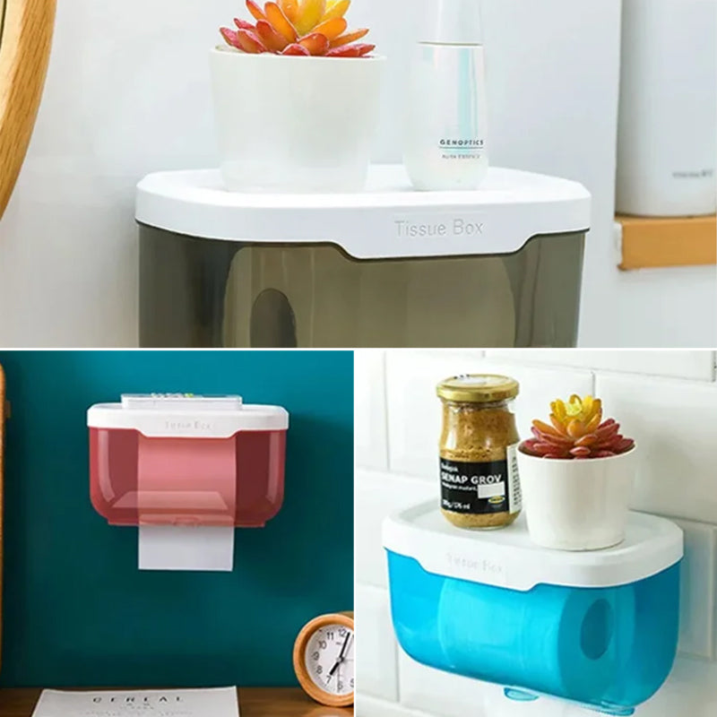 Kreativ vattentät duschmjukpappersbox för badrum