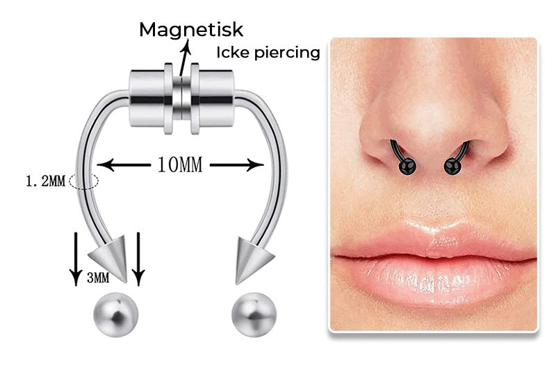 U-formad magnetisk näsring