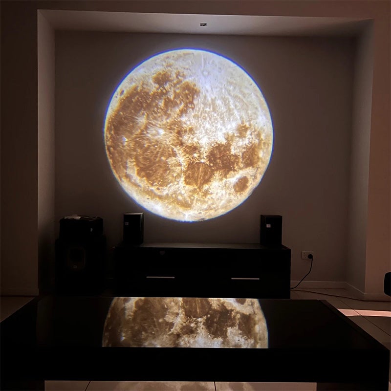 LED-lampa för projektion av månen jorden