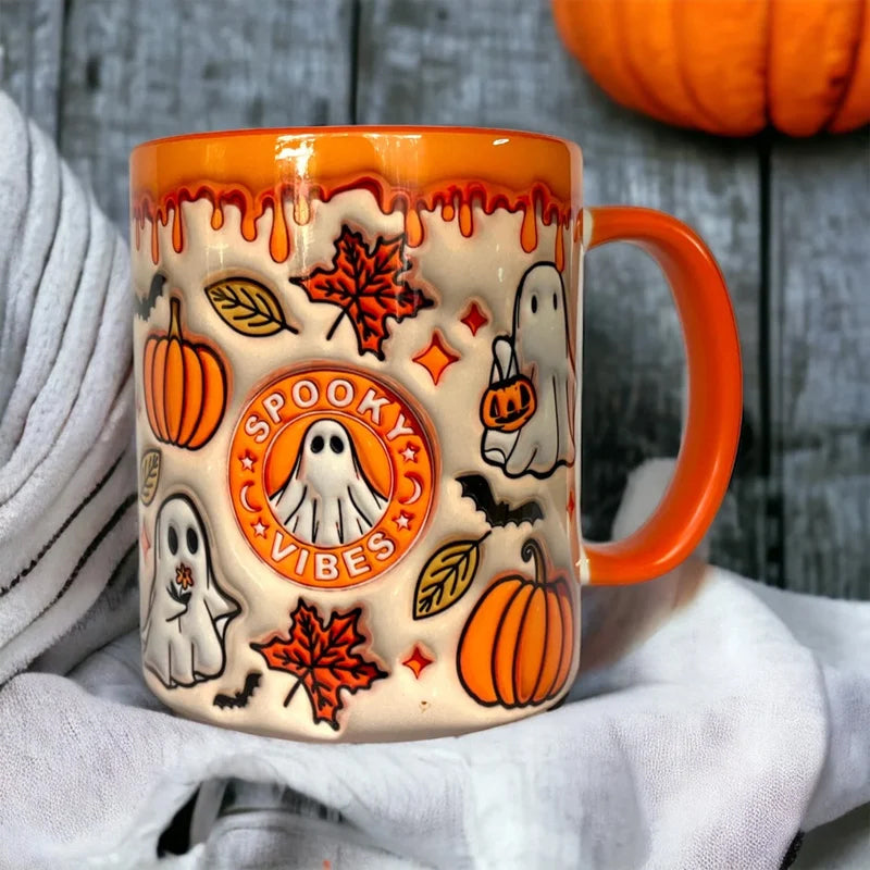 Pumpa Kaffekopp Med Spöke