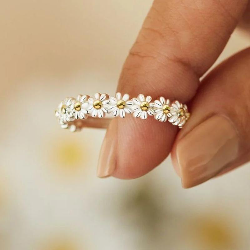 Justerbar Little Daisy Ring(💝Gratis frakt🔥 Köp 2，-10%🌼）