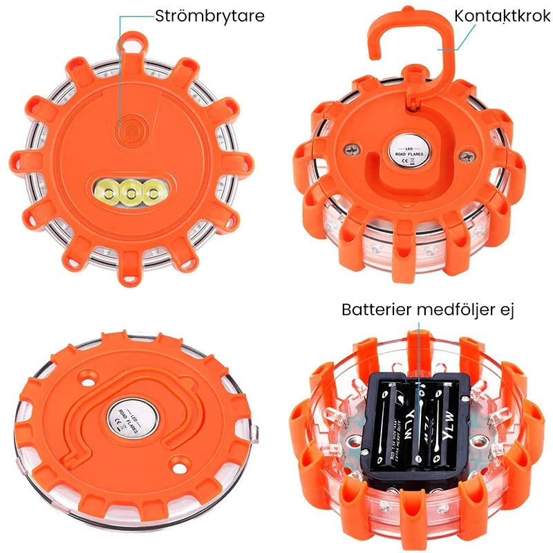 Magnetisk bil nödljus