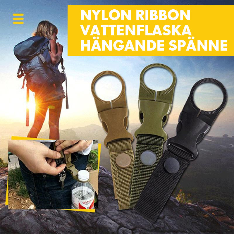 Nylon Ribbon vattenflaska hängande Buckle