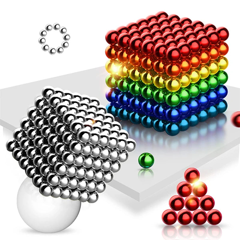 Multicolored DigitDots 216 bitar magnetiska bollar