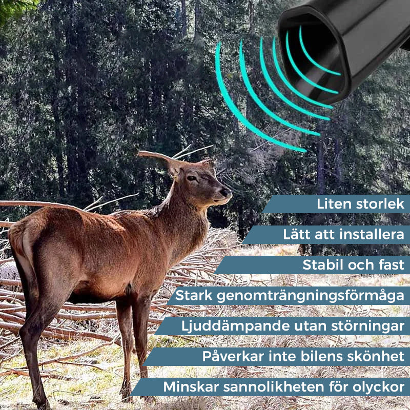 Ultraljud Deer Warning Whistle Repeller för bil