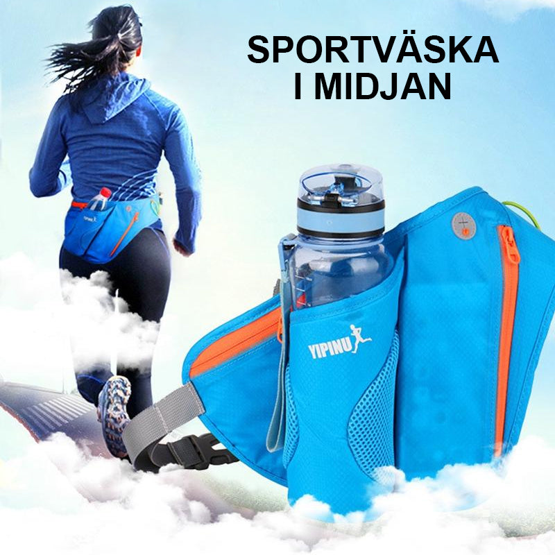 Sport vattenflaska midjeväska