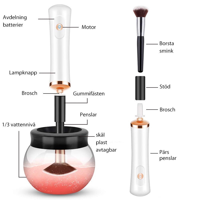 Per försäljning >> Belle Beauty Makeup Brush Cleaner