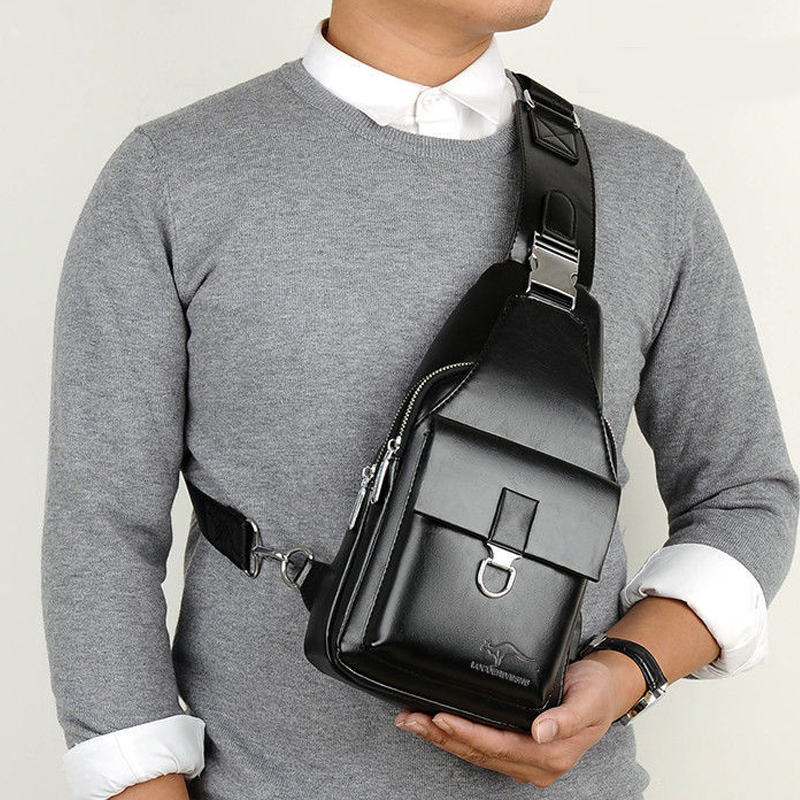 Uppladdningsbar bröstväska av hög kvalitet för herrar