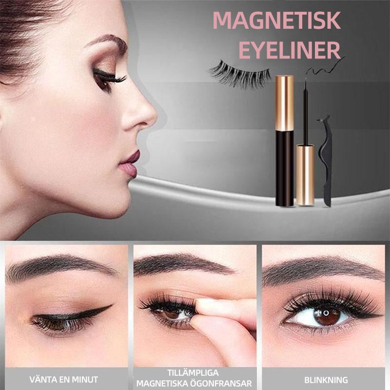 Ögonfransar Med Magnetisk Eyeliner