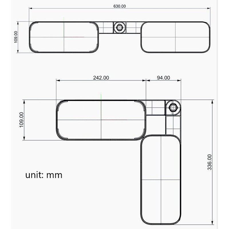 😍Mångsidig väggmonterad U-formad roterande förvaringshylla för hörn