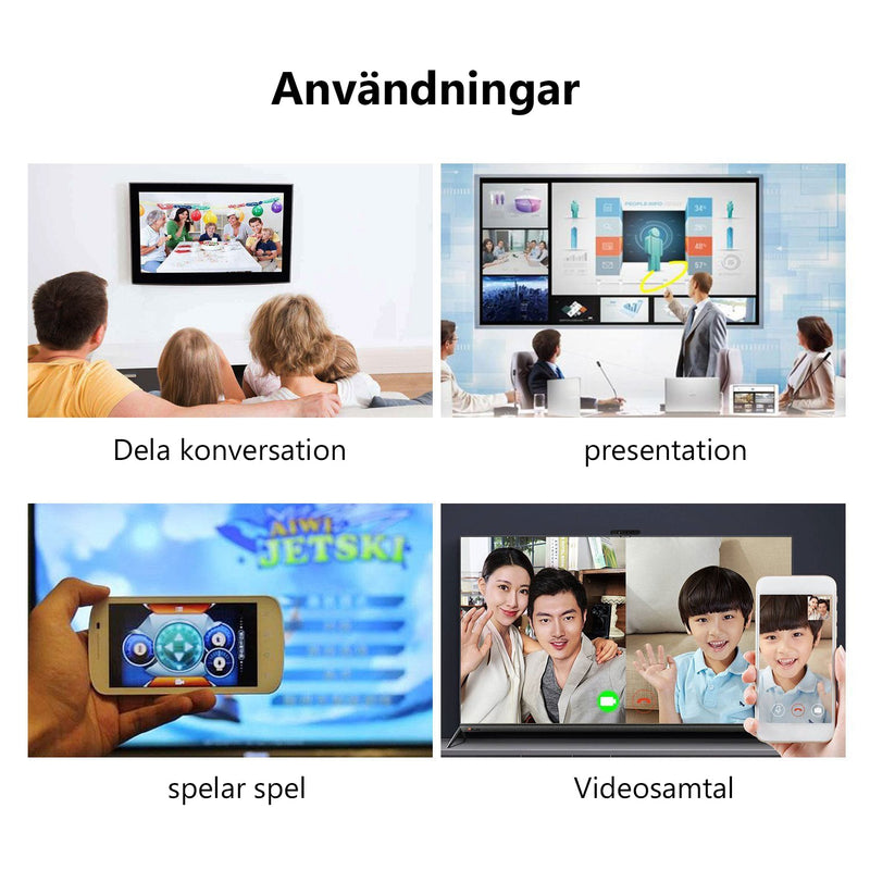 HDMI-skärmadapterkabel för iOS / Android till TV