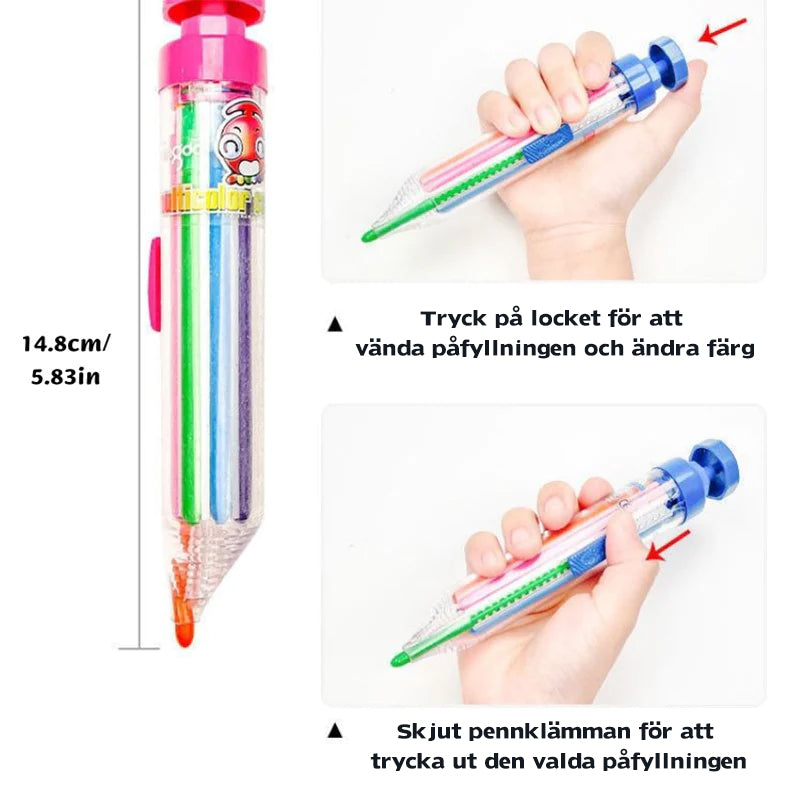 8-i-1-Färgpenna