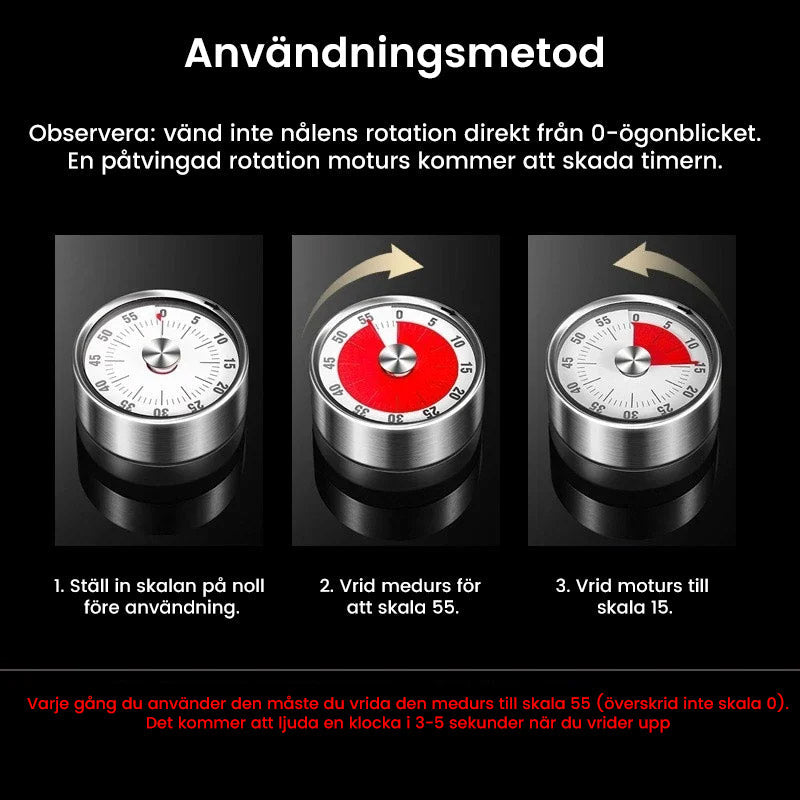 Magnetic Mechanical Manual Timer⏲