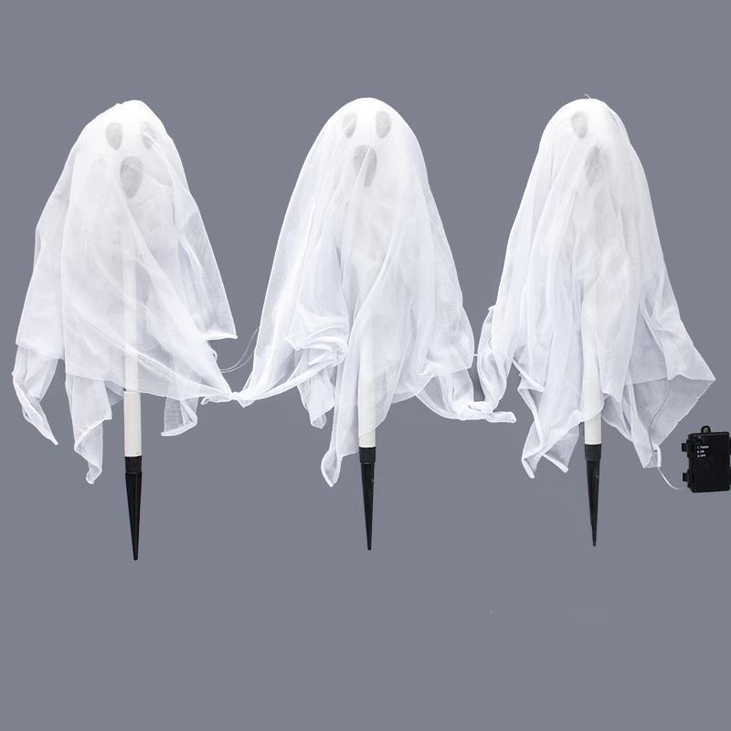 Halloween dekoration LED-ljus hängande spöke
