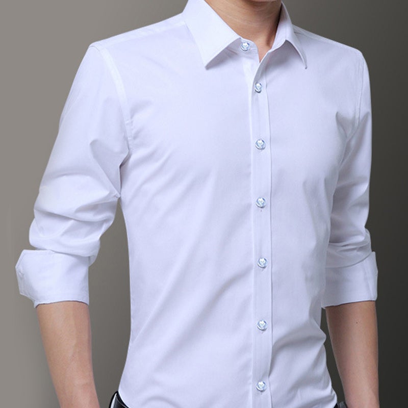 Slim fit elastisk skjorta för män