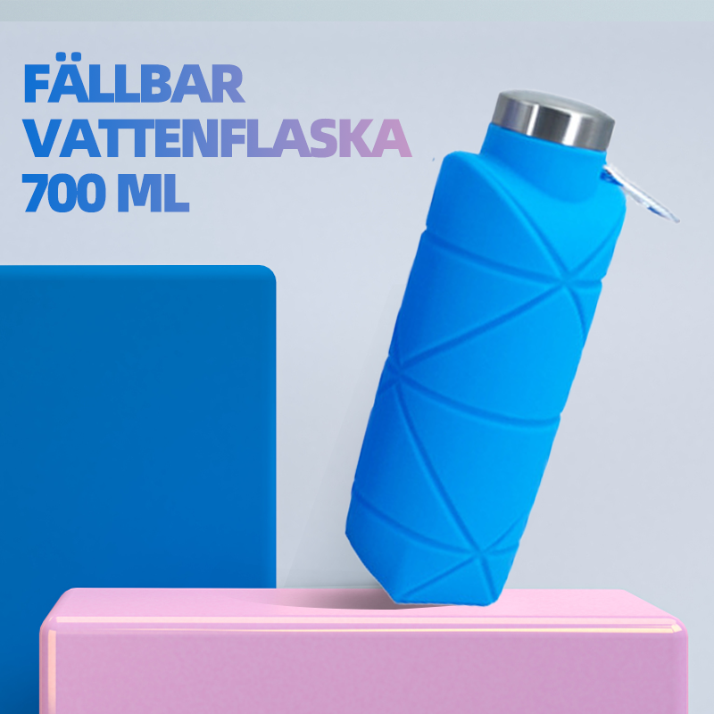 Hopfällbar Silicone Vattenflaska 700ml